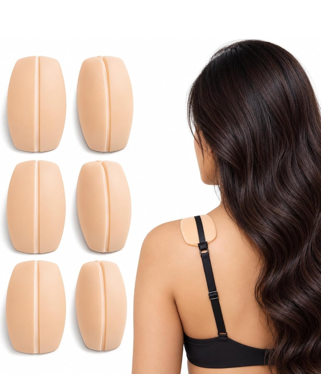 Silicone Shoulder Strap Cushions 3 Pair
